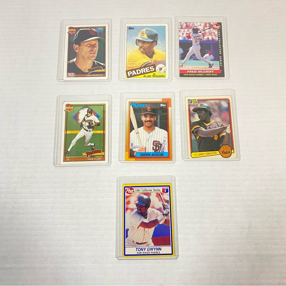 Padres Baseball Cards Lot of 7